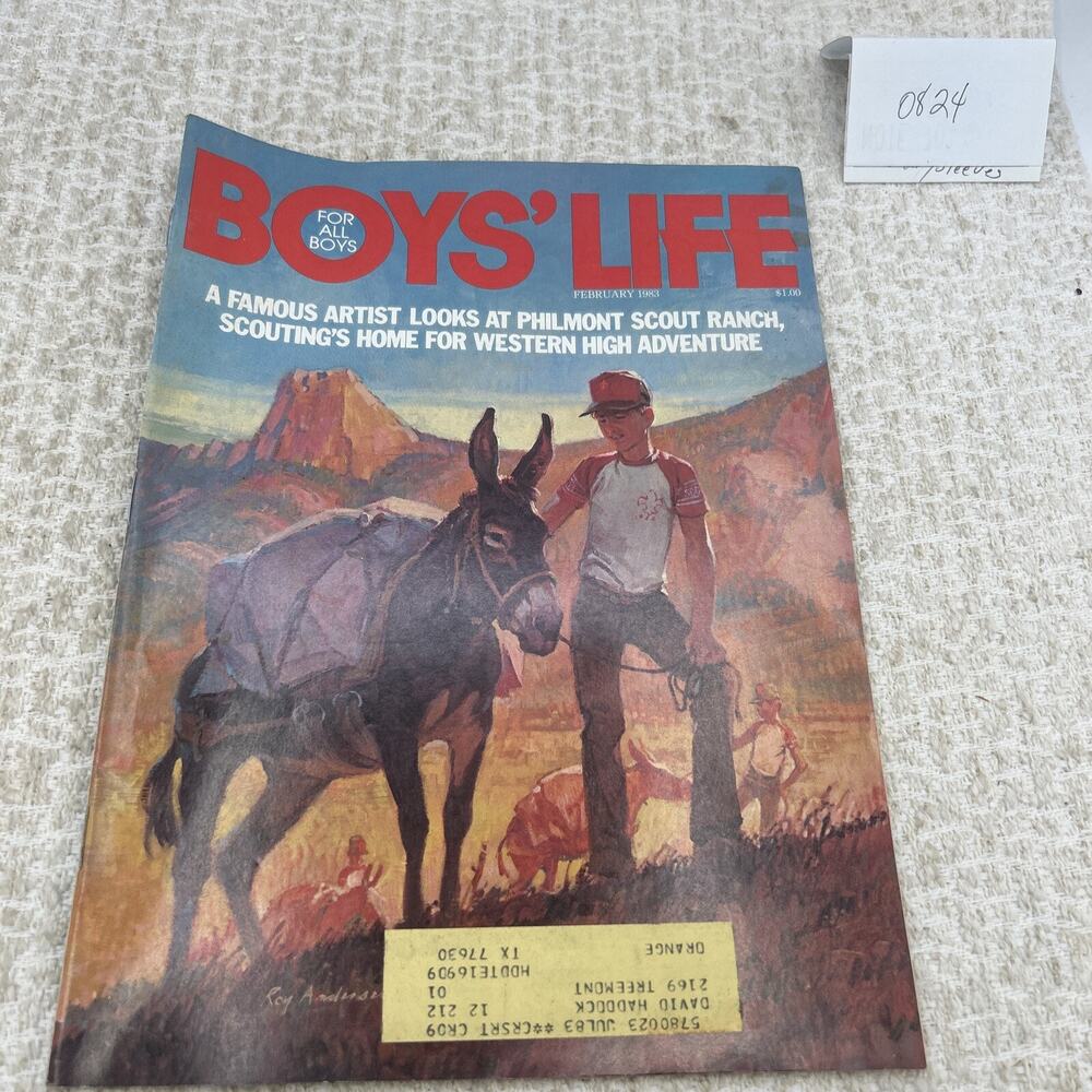 RARE Vintage February 1983 Boys LIFE Magazine, Roy Anderson, Bill Sloan